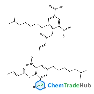 2-Butenoic acid, 2(or 4)-isooctyl-4,6(or 2,6)-dinitrophenyl ester 2-Butenoic acid, 2(or 4)-isooctyl-4,6(or 2,6)-dinitrophenyl ester