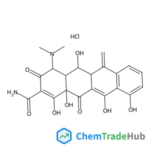 (4S,4aR,5S,5aR,12aS)-4-(Dimethylamino)-3,5,10,12,12a-pentahydroxy-6-methylene-1,11-dioxo-1,4,4a,5,5a,6,11,12a-octahydro-2-tetracenecarboxamide hydrochloride (1:1)