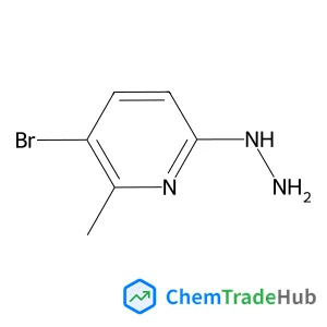 3-Bromo-6-hydrazinyl-2-methylpyridine structure