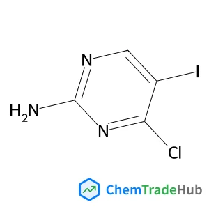 4-chloro-5-iodopyrimidin-2-amine structure