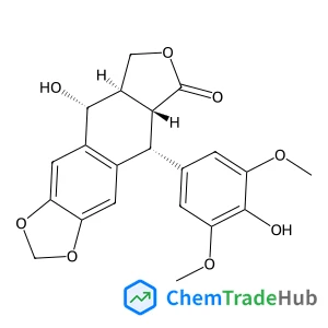 (5R,5aR,8aR,9R)-9-Hydroxy-5-(4-hydroxy-3,5-dimethoxyphenyl)-5,8,8a,9-tetrahydrofuro[3',4':6,7]naphtho[2,3-d][1,3]dioxol-6(5aH)-one