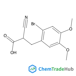 3-(2-Bromo-4,5-dimethoxyphenyl)-2-cyanopropanoic acid
