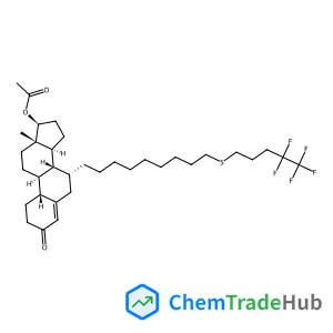 (7alpha,8xi,17beta)-3-Oxo-7-{9-[(4,4,5,5,5-pentafluoropentyl)sulfanyl]nonyl}estr-4-en-17-yl acetate