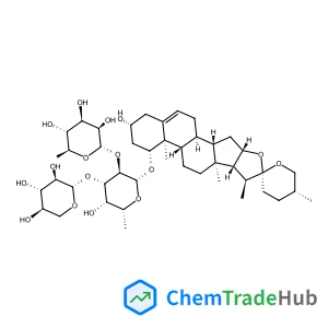 (1beta,3beta,25R)-3-Hydroxyspirost-5-en-1-yl 6-deoxy-alpha-L-mannopyranosyl-(1->2)-[beta-D-xylopyranosyl-(1->3)]-6-deoxy-beta-D-galactopyranoside
