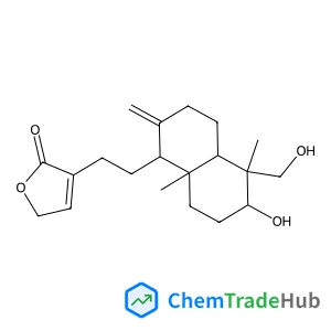 3-{2-[(1R,4aS,5R,6R,8aS)-6-Hydroxy-5-(hydroxymethyl)-5,8a-dimethyl-2-methylenedecahydro-1-naphthalenyl]ethyl}-2(5H)-furanone