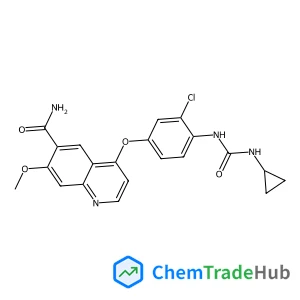 4-{3-Chloro-4-[(cyclopropylcarbamoyl)amino]phenoxy}-7-methoxy-6-quinolinecarboxamide