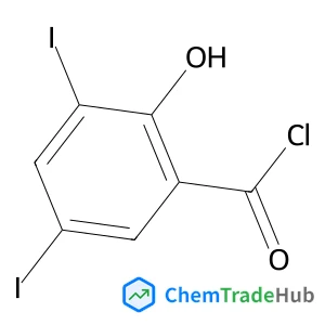 2-Hydroxy-3,5-diiodobenzoyl chloride