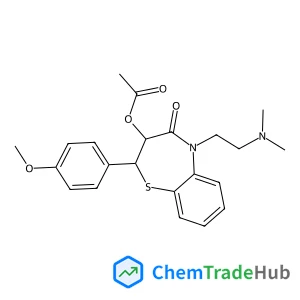 (2S,3S)-5-[2-(Dimethylamino)ethyl]-2-(4-methoxyphenyl)-4-oxo-2,3,4,5-tetrahydro-1,5-benzothiazepin-3-yl acetate