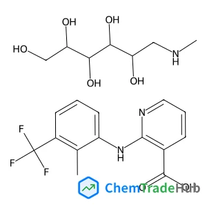 2-{[2-Methyl-3-(trifluoromethyl)phenyl]amino}nicotinic acid - 1-deoxy-1-(methylamino)-D-glucitol (1:1)