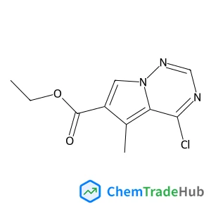Ethyl 4-chloro-5-methylpyrrolo[2,1-f][1,2,4]triazine-6-carboxylate