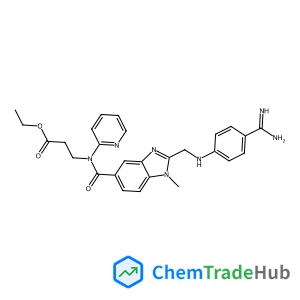 Ethyl N-[(2-{[(4-carbamimidoylphenyl)amino]methyl}-1-methyl-1H-benzimidazol-5-yl)carbonyl]-N-2-pyridinyl-beta-alaninate