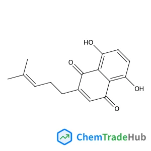 5,8-Dihydroxy-2-(4-methyl-3-penten-1-yl)-1,4-naphthoquinone 5,8-Dihydroxy-2-(4-methyl-3-penten-1-yl)-1,4-naphthoquinone