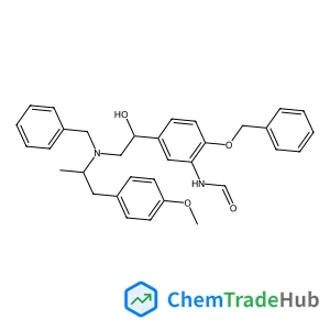 N-{5-[(1R)-2-{Benzyl[(2R)-1-(4-methoxyphenyl)-2-propanyl]amino}-1-(benzyloxy)ethyl]-2-hydroxyphenyl}formamide (2E)-2-butenedioate (2:1)