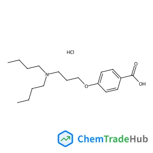 4-[3-(Dibutylamino)propoxy]benzoic acid hydrochloride (1:1)