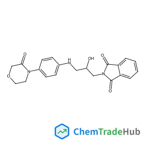 2-[(2R)-2-Hydroxy-3-{[4-(3-oxo-4-morpholinyl)phenyl]amino}propyl]-1H-isoindole-1,3(2H)-dione