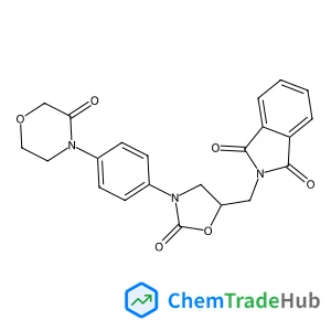 2-({(5S)-2-Oxo-3-[4-(3-oxo-4-morpholinyl)phenyl]-1,3-oxazolidin-5-yl}methyl)-1H-isoindole-1,3(2H)-dione
