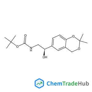 2-Methyl-2-propanyl [(2R)-2-(2,2-dimethyl-4H-1,3-benzodioxin-6-yl)-2-hydroxyethyl]carbamate