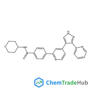 4-{4-[5-(2-Pyridinyl)-1H-pyrazol-4-yl]-2-pyridinyl}-N-(tetrahydro-2H-pyran-4-yl)benzamide