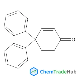 4,4-Diphenyl-2-cyclohexen-1-one structure