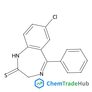 7-CHLORO-1,3-DIHYDRO-5-PHENYL-2H-1,4-BENZODIAZEPINE-2-THIONE; BENZP-DINITRIDE-THIO-KETONE