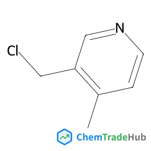 3-(Chloromethyl)-4-methylpyridine structure