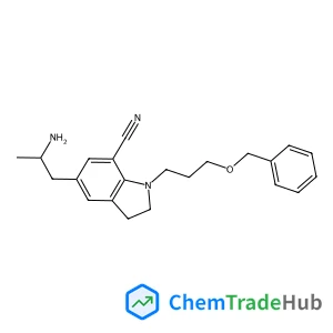5-[(2R)-2-Aminopropyl]-1-[3-(benzyloxy)propyl]-7-indolinecarbonitrile