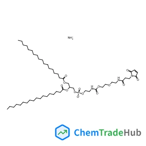 Ammonium 2,3-bis(stearoyloxy)propyl 14-(2,5-dioxo-2,5-dihydro-1H-pyrrol-1-yl)-4,12-dioxo-5,8-dioxa-3,11-diazatetradec-1-yl phosphate