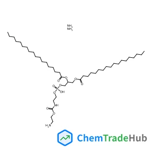 35-Amino-24-hydroxy-24-oxido-18,29-dioxo-19,23,25,30,33-pentaoxa-28-aza-24lambda~5~-phosphapentatriacontan-21-yl octadecanoate ammoniate (1:1)