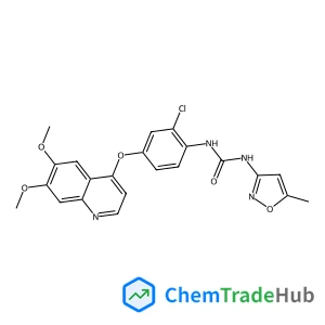 1-{2-Chloro-4-[(6,7-dimethoxy-4-quinolinyl)oxy]phenyl}-3-(5-methyl-1,2-oxazol-3-yl)urea