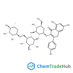 5,7-Dihydroxy-2-(4-hydroxyphenyl)-4-oxo-4H-chromen-3-yl 6-deoxy-alpha-L-mannopyranosyl-(1->6)-beta-D-glucopyranosyl-(1->2)-beta-D-glucopyranoside