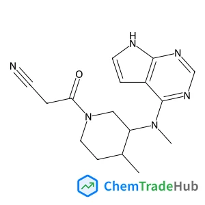 3-[(3R,4R)-4-methyl-3-[methyl({7H-pyrrolo[2,3-d]pyrimidin-4-yl})amino]piperidin-1-yl]-3-oxopropanenitrile
