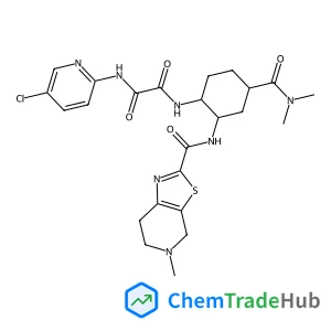 N-(5-Chloro-2-pyridinyl)-N'-[(1S,2R,4S)-4-(dimethylcarbamoyl)-2-{[(5-methyl-4,5,6,7-tetrahydro[1,3]thiazolo[5,4-c]pyridin-2-yl)carbonyl]amino}cyclohexyl]ethanediamide