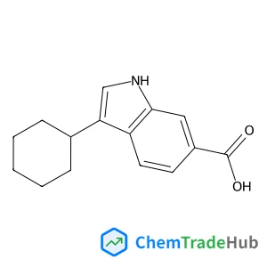 3-Cyclohexyl-1H-indole-6-carboxylic acid