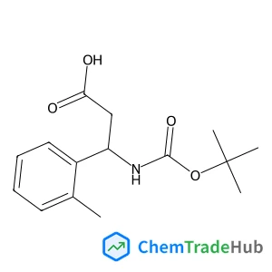 (3S)-3-(2-Methylphenyl)-3-({[(2-methyl-2-propanyl)oxy]carbonyl}amino)propanoic acid