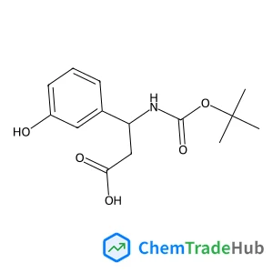 (3S)-3-(3-Hydroxyphenyl)-3-({[(2-methyl-2-propanyl)oxy]carbonyl}amino)propanoic acid