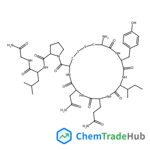 1-{[(4R,7S,10S,13S,16S,19R)-19-Amino-7-(2-amino-2-oxoethyl)-10-(3-amino-3-oxopropyl)-13-[(2S)-2-butanyl]-16-(4-hydroxybenzyl)-6,9,12,15,18-pentaoxo-1,2-dithia-5,8,11,14,17-pentaazacycloicosan-4-yl]car
bonyl}-L-prolyl-L-leucylglycinamide