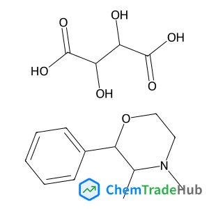 (2R,3R)-2,3-Dihydroxysuccinic acid - (2S,3S)-3,4-dimethyl-2-phenylmorpholine (1:1)