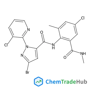 3-Bromo-N-[4-chloro-2-methyl-6-(methylcarbamoyl)phenyl]-1-(3-chloro-2-pyridinyl)-1H-pyrazole-5-carboxamide