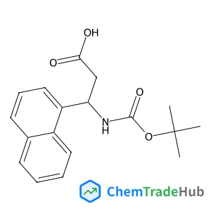 (3S)-3-({[(2-Methyl-2-propanyl)oxy]carbonyl}amino)-3-(1-naphthyl)propanoic acid