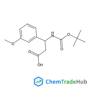 (3R)-3-(3-Methoxyphenyl)-3-({[(2-methyl-2-propanyl)oxy]carbonyl}amino)propanoic acid