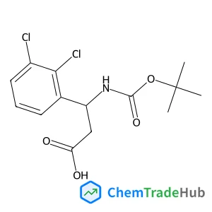 (3R)-3-(2,3-Dichlorophenyl)-3-({[(2-methyl-2-propanyl)oxy]carbonyl}amino)propanoic acid