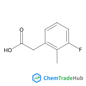 (3-Fluoro-2-methylphenyl)acetic acid structure