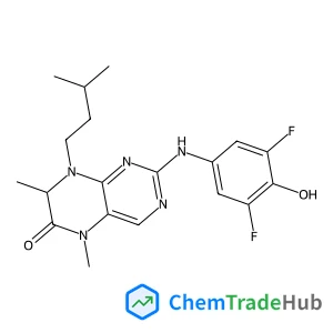 2-[(3,5-Difluoro-4-hydroxyphenyl)amino]-5,7-dimethyl-8-(3-methylbutyl)-7,8-dihydro-6(5H)-pteridinone