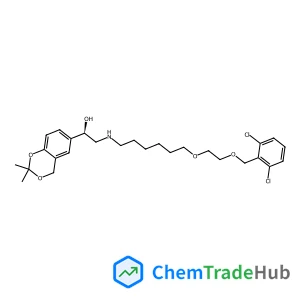 (1R)-2-[(6-{2-[(2,6-Dichlorobenzyl)oxy]ethoxy}hexyl)amino]-1-(2,2-dimethyl-4H-1,3-benzodioxin-6-yl)ethanol