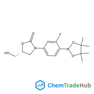 (5R)-3-[3-Fluoro-4-(4,4,5,5-tetramethyl-1,3,2-dioxaborolan-2-yl)phenyl]-5-(hydroxymethyl)-1,3-oxazolidin-2-one