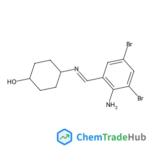 trans-4-((2-Amino-3,5-dibromobenzylidene)amino)cyclohexanol