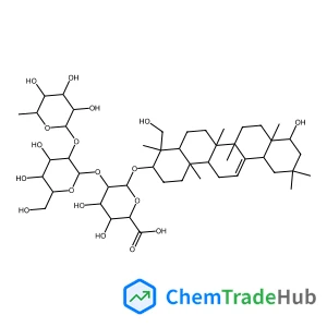 (3beta,22beta)-22,24-Dihydroxyolean-12-en-3-yl 6-deoxy-alpha-L-mannopyranosyl-(1->2)-beta-D-galactopyranosyl-(1->2)-beta-D-glucopyranosiduronic acid