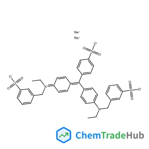 Disodium 3-[(ethyl{(1E,4E)-4-[{4-[ethyl(3-sulfonatobenzyl)amino]phenyl}(4-sulfonatophenyl)methylene]-2,5-cyclohexadien-1-ylidene}ammonio)methyl]benzenesulfonate