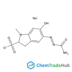 Sodium 5-(carbamoylhydrazono)-1-methyl-6-oxo-2,3,5,6-tetrahydro-1H-indole-2-sulfonate