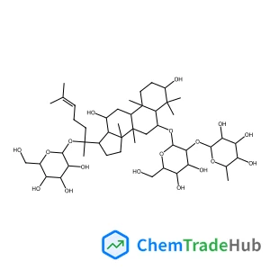 2-[2-[[3,12-dihydroxy-4,4,8,10,14-pentamethyl-17-[6-methyl-2-[3,4,5-trihydroxy-6-(hydroxymethyl)oxan-2-yl]oxyhept-5-en-2-yl]-2,3,5,6,7,9,11,12,13,15,16,17-dodecahydro-1H-cyclopenta[a]phenanthren-6-yl]oxy]-4,5-dihydroxy-6-(hydroxymethyl)oxan-3-yl]oxy-6-methyloxane-3,4,5-triol